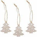 Enfeite de Natal Árvore Vazada 6 unid. MDF Ref 0109-7